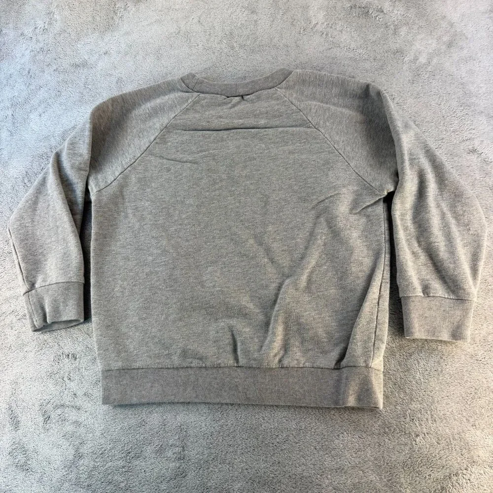 J Crew Womens Small Brooklyn Sweatshirt Gray Chenille Collegiate Crewneck